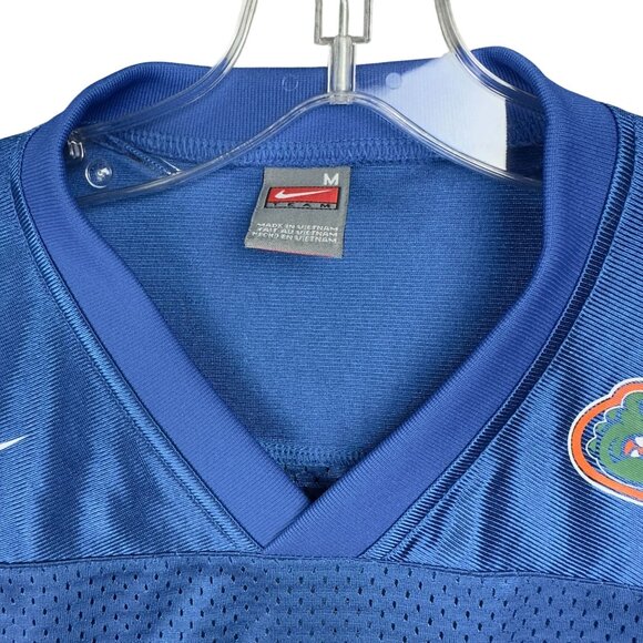 Nike Team Florida Gators Jersey Youth M Blue Polyester Mesh #1 Football Shirt - Picture 4 of 8